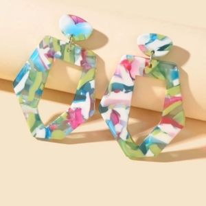 Geometric Drop Earrings